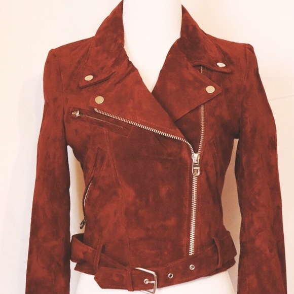 Vigoss • Genuine Leather Suede Moto Jacket - Picture 2 of 5